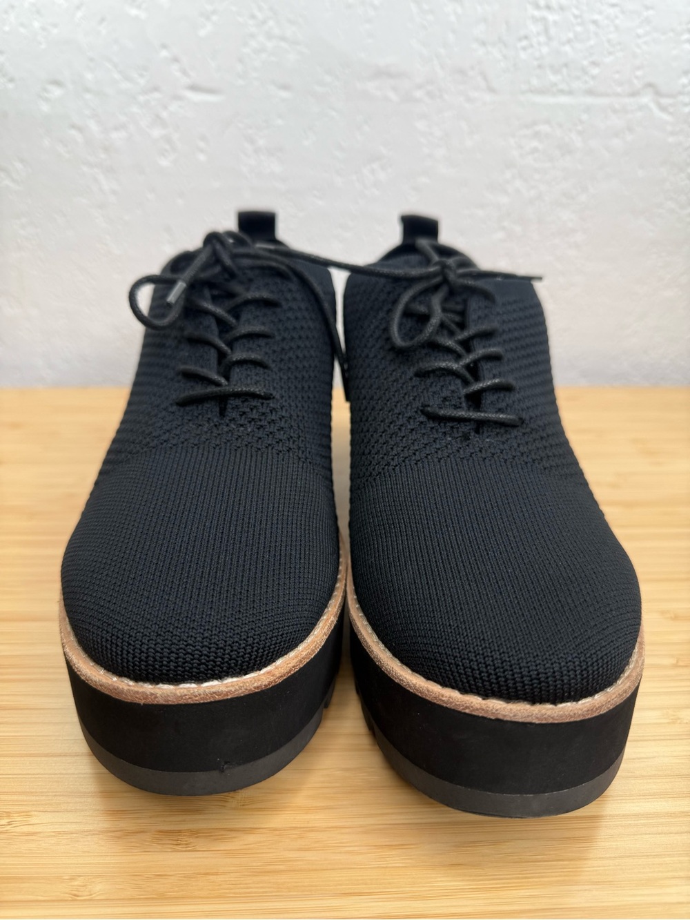 Eileen Fisher Eddy 2 Recicled Stretch Knit Platform Oxford  Size 11